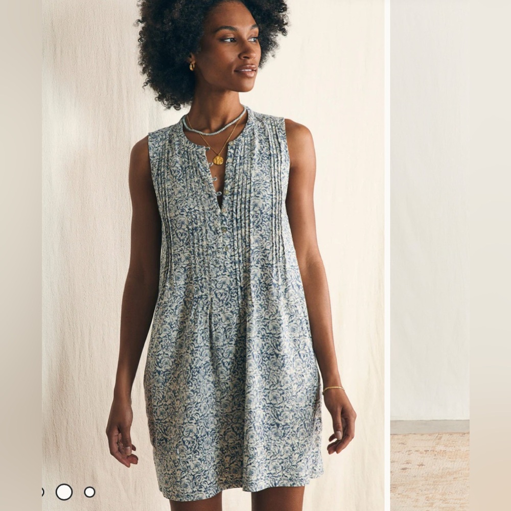 Faherty Isha Floral Dress